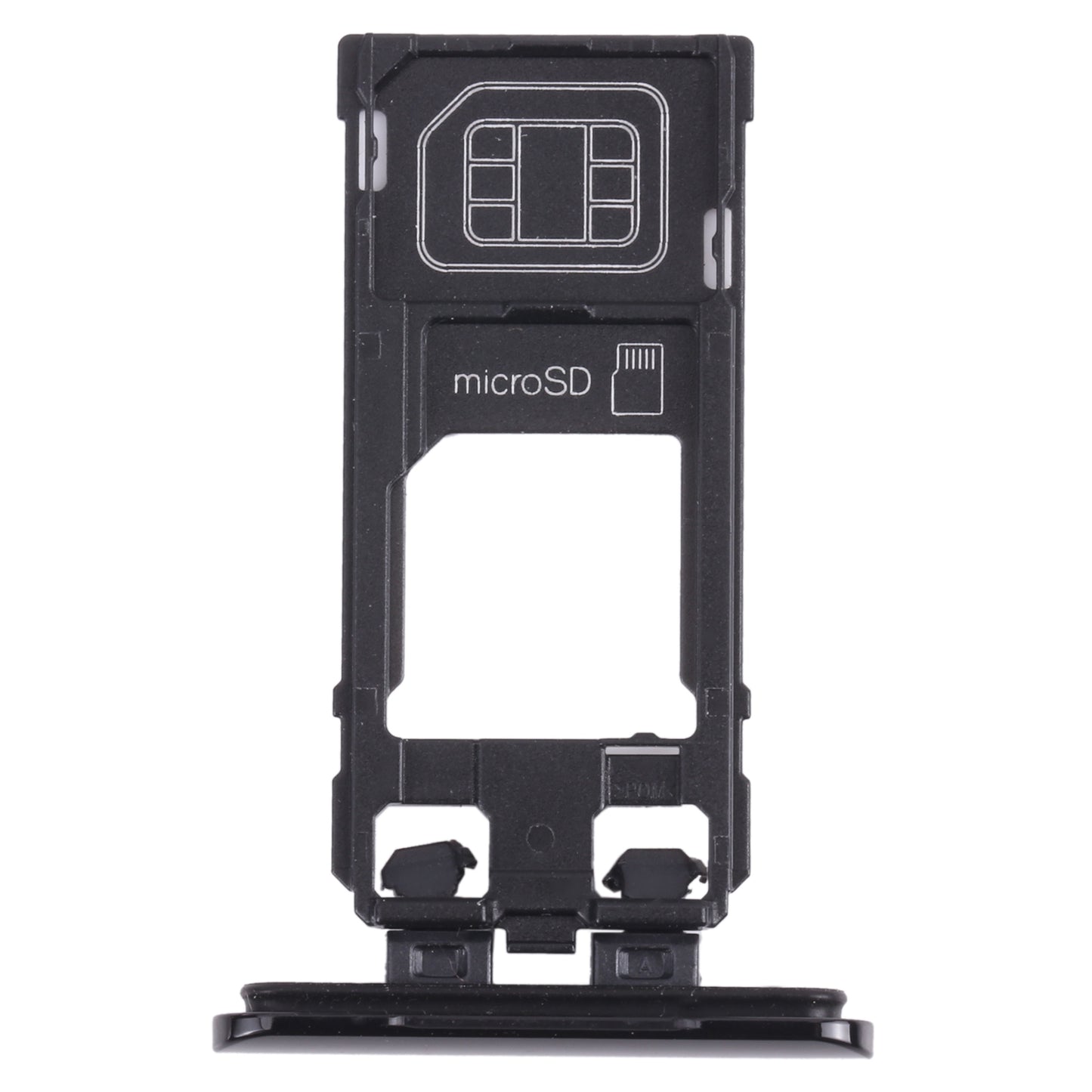 SIM Card Tray + Micro SD Card Tray for Sony Xperia 5 (Black)