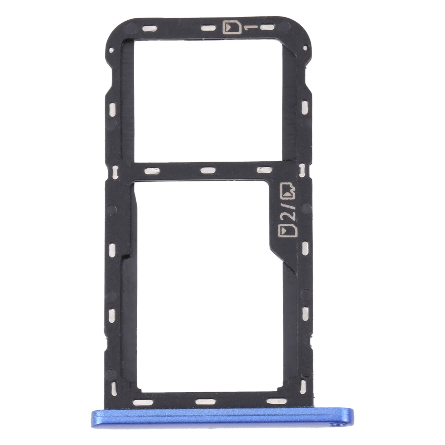 For ZTE Blade A52 SIM Card Tray + SIM Card Tray / Micro SD Card Tray (Blue)