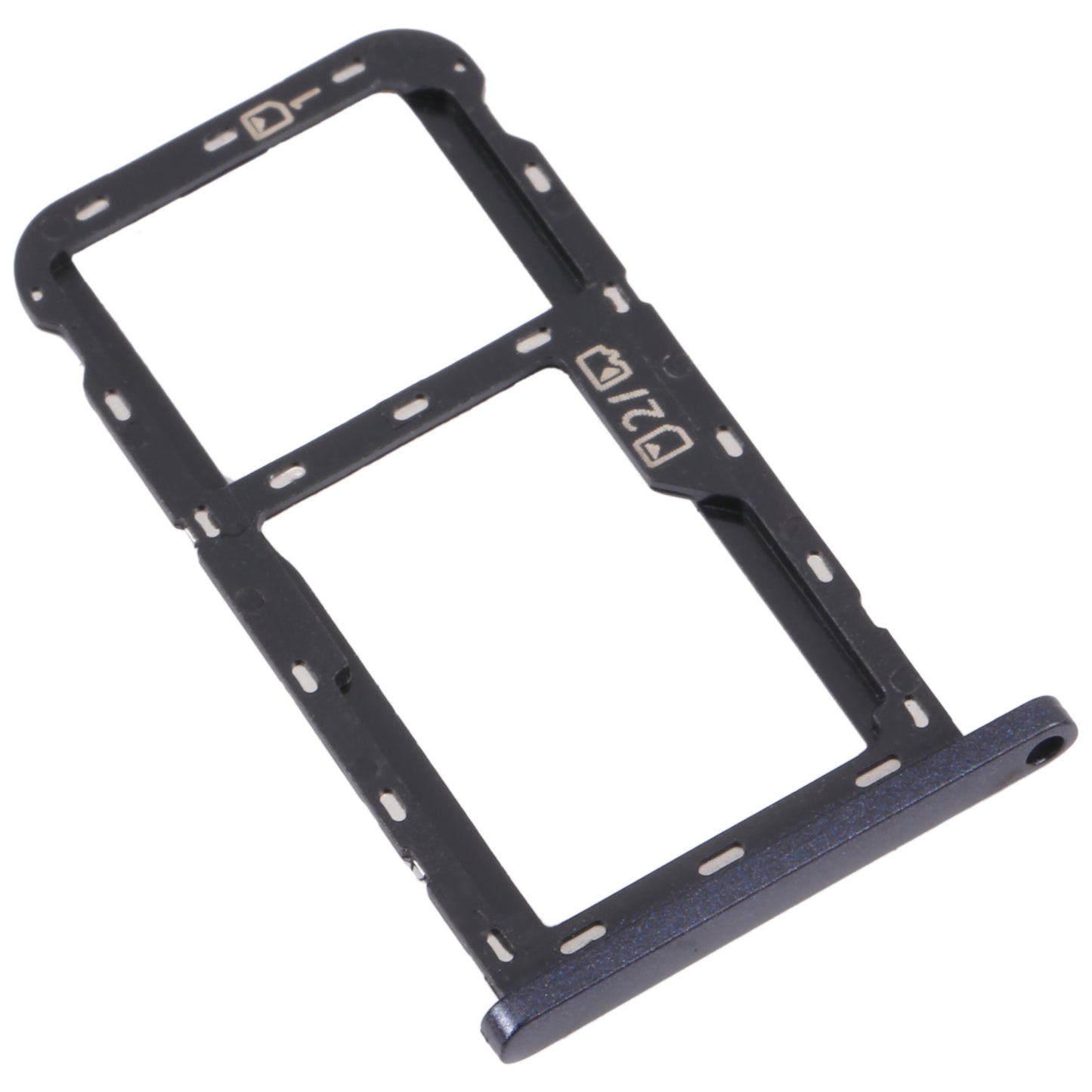 For ZTE Blade A72 SIM Card Tray + SIM Card Tray / Micro SD Card Tray (Grey)