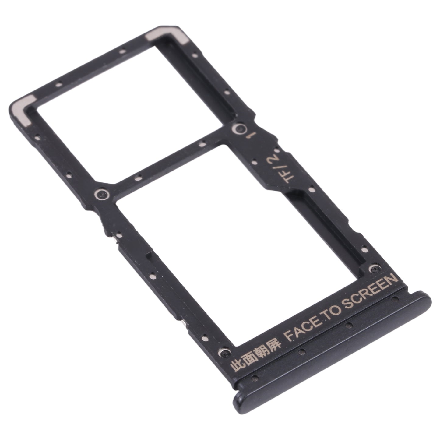 SIM Card Tray + SIM Card Tray / Micro SD Card Tray for Xiaomi Poco X3 GT 21061110AG (Black)