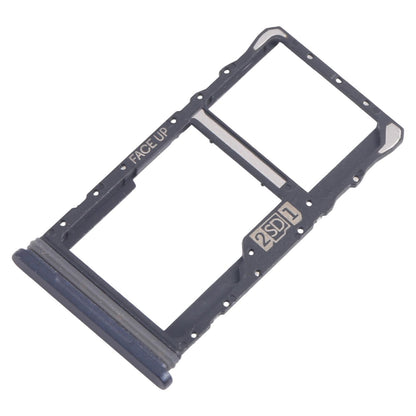 For Motorola Moto G50 SIM Card Tray + Micro SD Card Tray (Black)