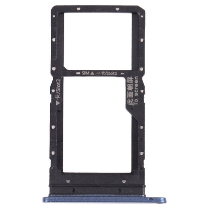 SIM Card Tray + SIM Card Tray / Micro SD Card Tray for Honor play 5T (Blue)