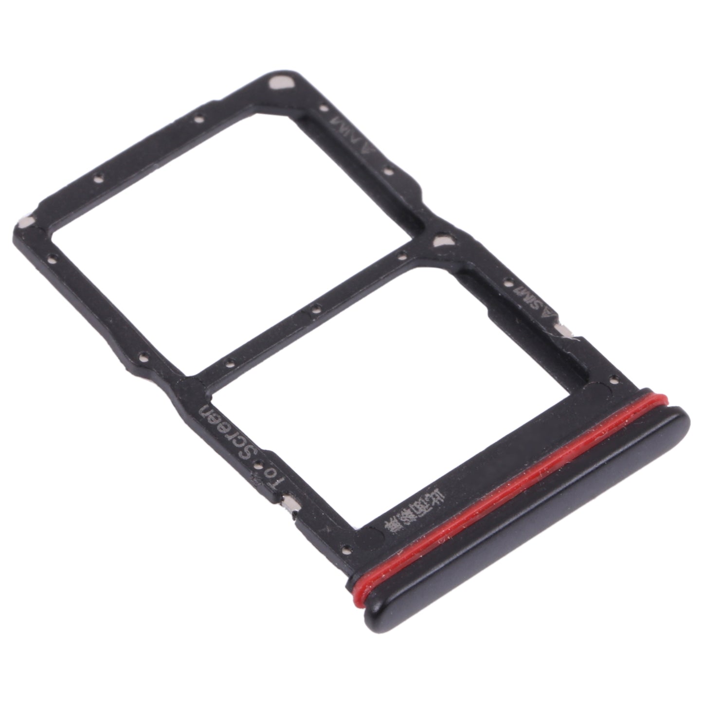 SIM Card Tray + NM Card Tray for Huawei nova 7 SE 5G Youth (Black)