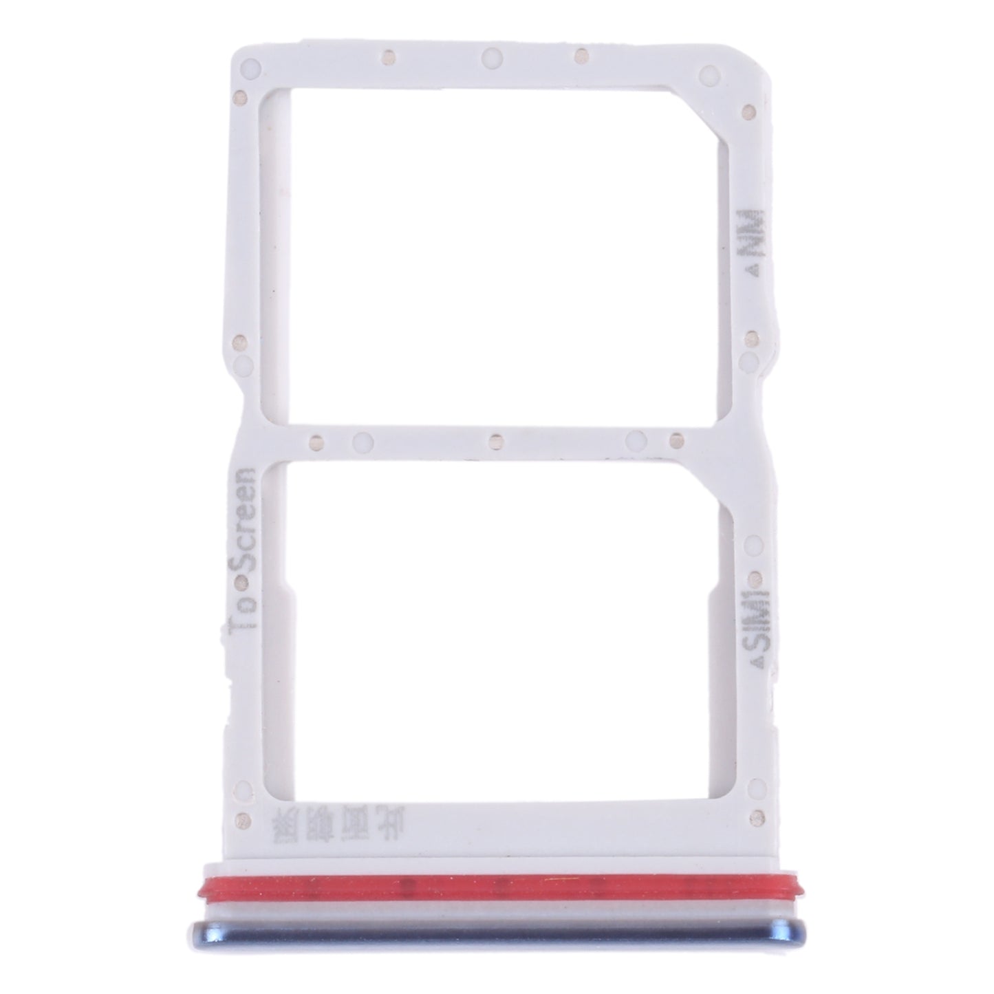SIM Card Tray + NM Card Tray for Huawei nova 7 SE 5G Youth (Blue)
