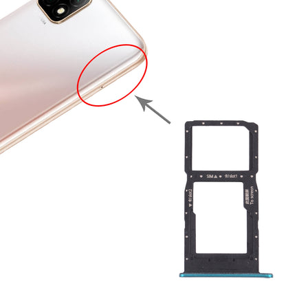 SIM Card Tray + SIM Card Tray / Micro SD Card Tray for Huawei Enjoy 20 5G (Green)