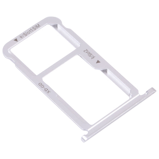 SIM Card Tray + SIM Card Tray / Micro SD Card Tray for Honor 9X Lite (Silver)