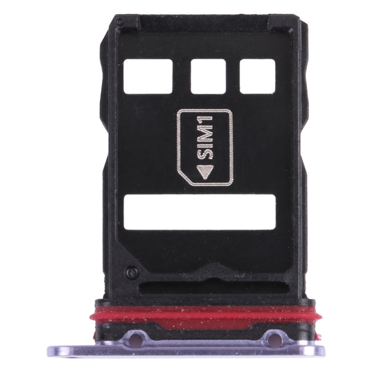 SIM Card Tray + NM Card Tray for Huawei Mate 30E Pro 5G (Purple)