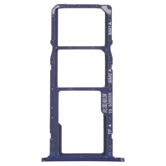 SIM Card Tray + SIM Card Tray + Micro SD Card Tray for Huawei Y5 lite (2018) (Blue)
