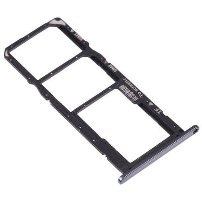SIM Card Tray + SIM Card Tray + Micro SD Card Tray for Huawei Y6 Prime (2018) (Black)