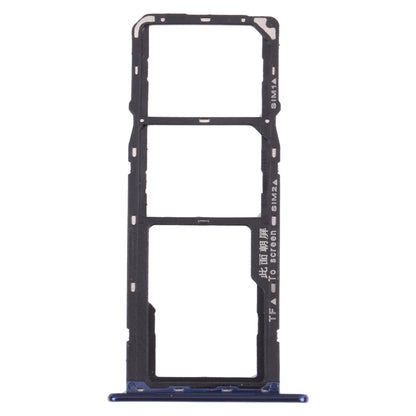 SIM Card Tray + SIM Card Tray + Micro SD Card Tray for Huawei Y6 Prime (2018) (Blue)