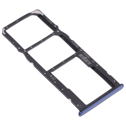 SIM Card Tray + SIM Card Tray + Micro SD Card Tray for Huawei Y7 (2018) (Blue)