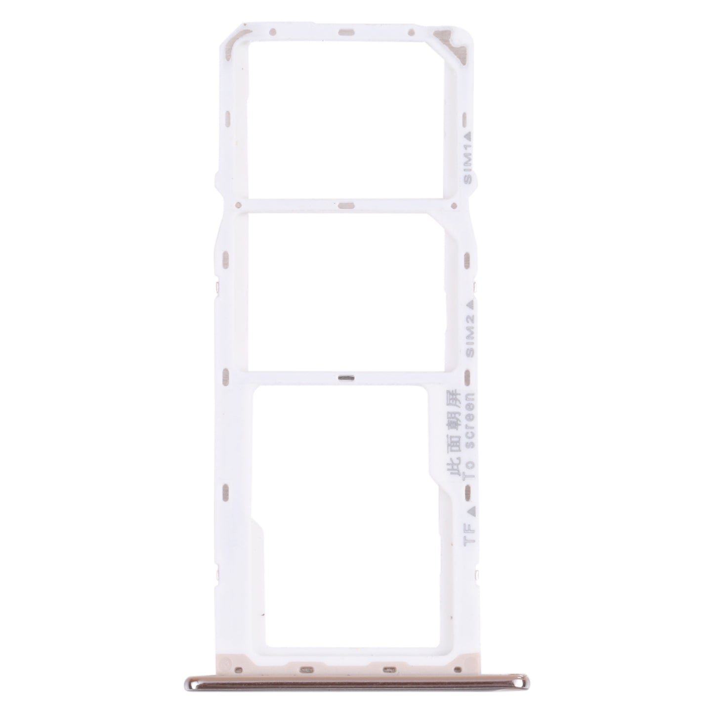 SIM Card Tray + SIM Card Tray + Micro SD Card Tray for Huawei Y6 (2018) (Silver)