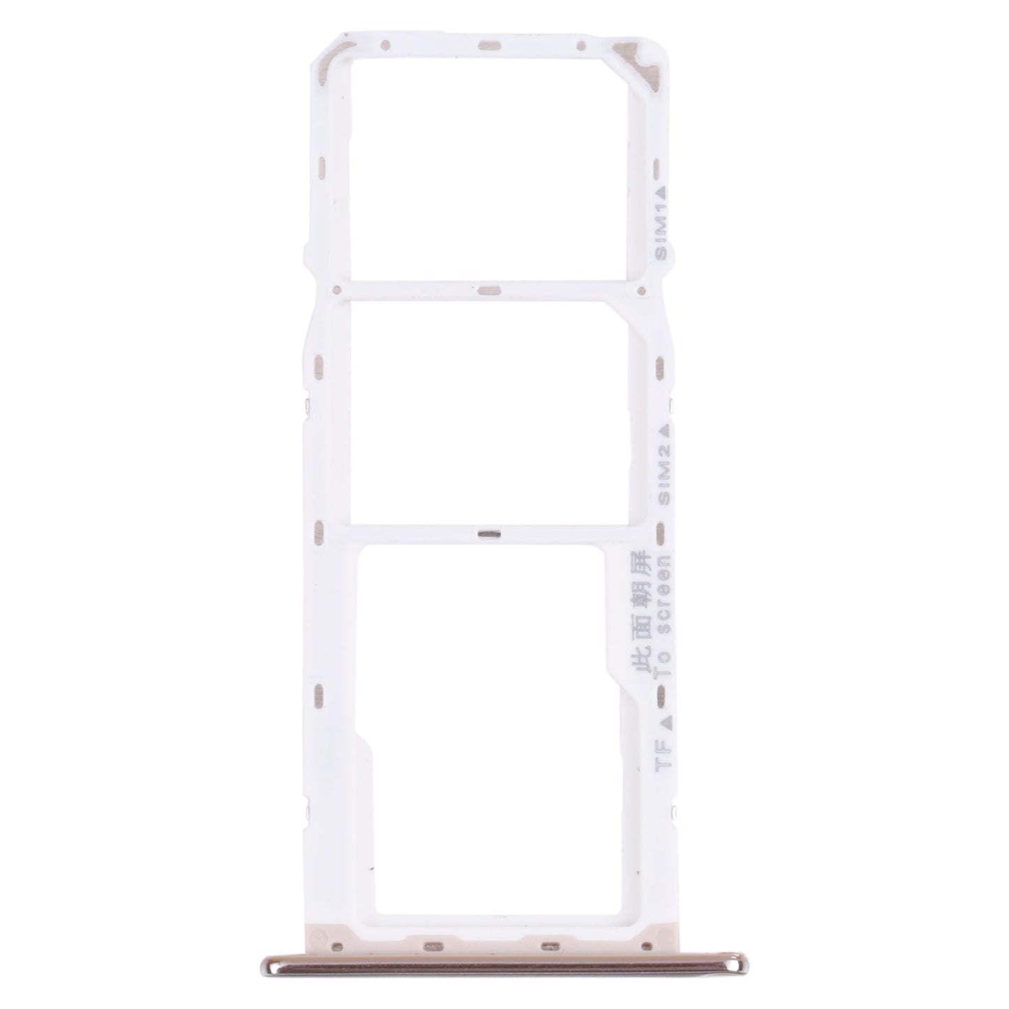 SIM Card Tray + SIM Card Tray + Micro SD Card Tray for Huawei Y6 (2018) (Silver)