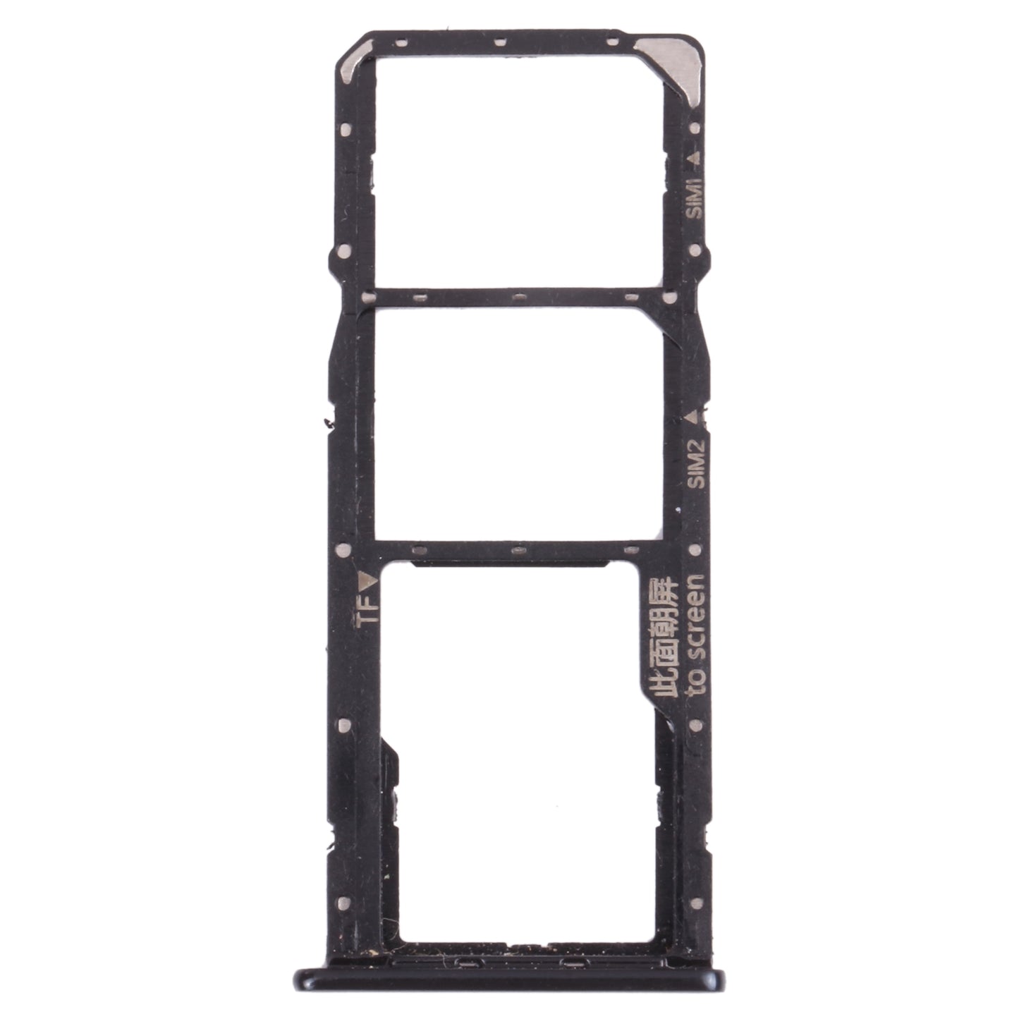 SIM Card Tray + SIM Card Tray + Micro SD Card Tray for Huawei Nova 2 Lite / Y7 Prime (2018) (Black)
