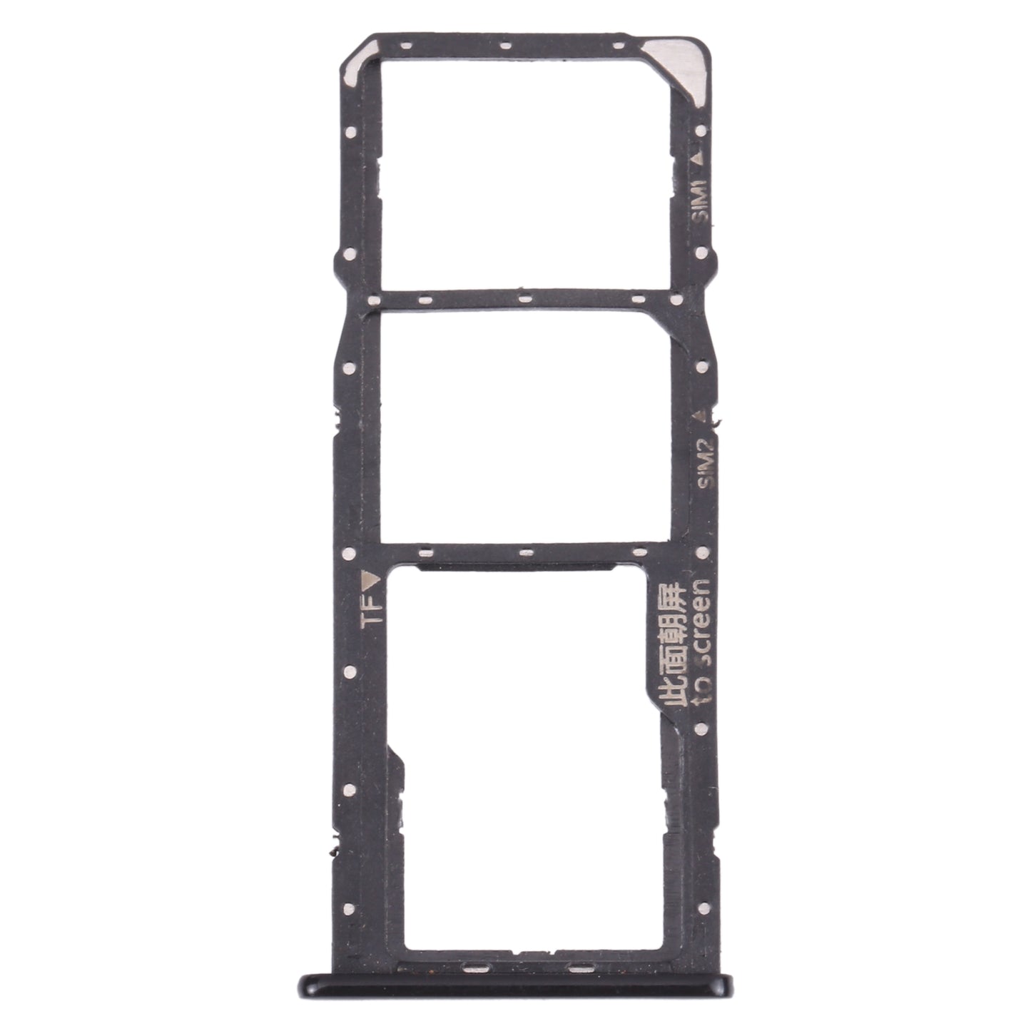 SIM Card Tray + SIM Card Tray + Micro SD Card Tray for Huawei Enjoy 8 (Black)
