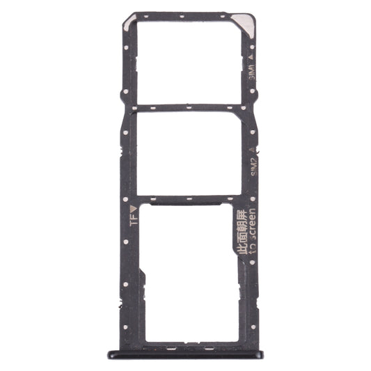 SIM Card Tray + SIM Card Tray + Micro SD Card Tray for Huawei Enjoy 8 (Black)