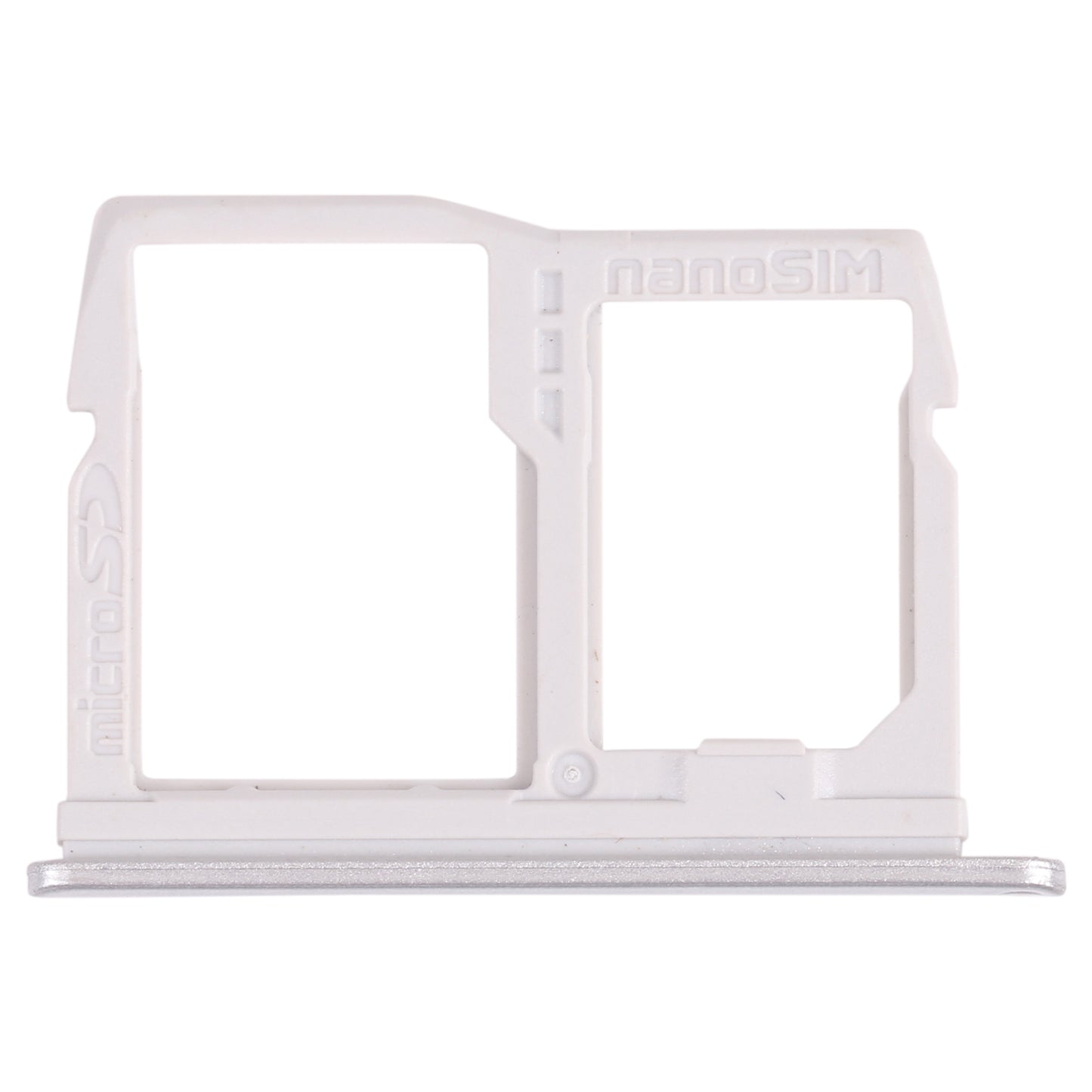 Nano SIM Card Tray + Micro SD Card Tray for LG K31 LM-K300Q, LMK300, LGL355DL (Silver)