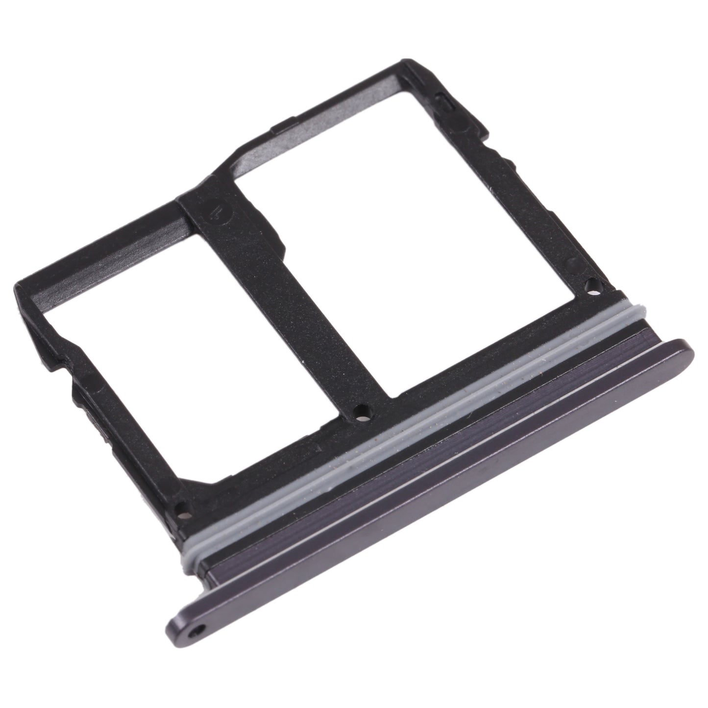 Nano SIM Card Tray + Nano SIM Card Tray / Micro SD Card Tray for LG Wing 5G LMF100N, LM-F100N, LM-F100V, LM-F100 (Black)