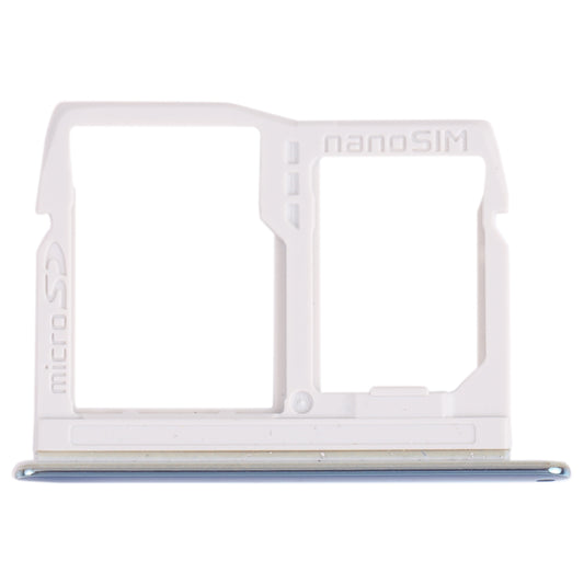Nano SIM Card Tray + Micro SD Card Tray for LG Stylo 6 / K71 LMQ730HA, LM-Q730HA, LMQ730TM, LM-Q730TM (Blue)
