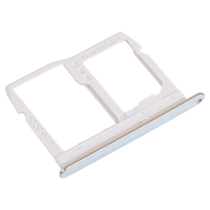 Nano SIM Card Tray + Micro SD Card Tray for LG Stylo 6 / K71 LMQ730HA, LM-Q730HA, LMQ730TM, LM-Q730TM (Silver)