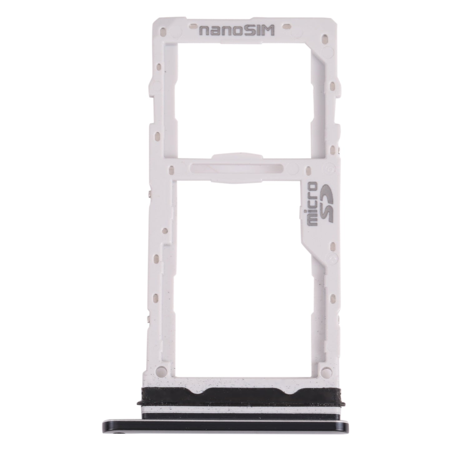 Nano SIM Card Tray + Micro SD Card Tray for LG G8X ThinQ / V50S ThinQ 5G LM-V510N, LMG850EMW, LM-G850 (Black)