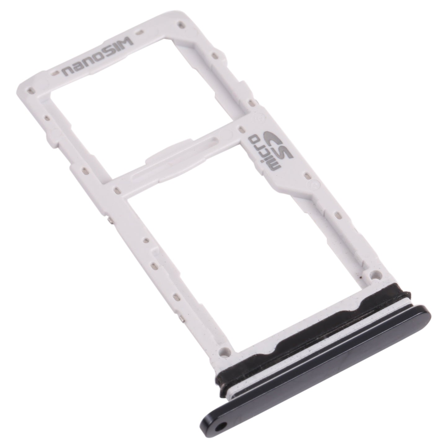 Nano SIM Card Tray + Micro SD Card Tray for LG G8X ThinQ / V50S ThinQ 5G LM-V510N, LMG850EMW, LM-G850 (Black)