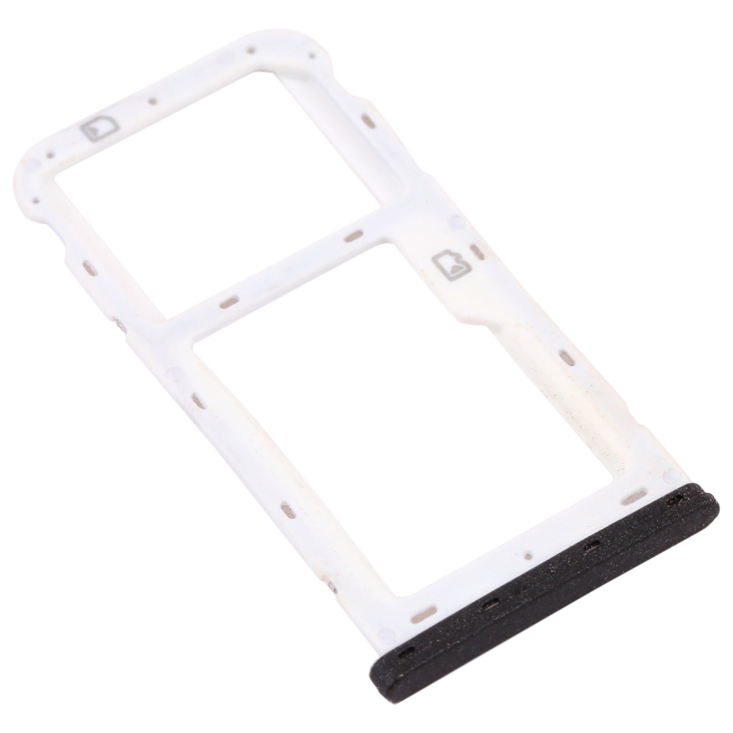 SIM Card Tray + SIM Card Tray / Micro SD Card Tray for ZTE Blade V9 Vita (Black)