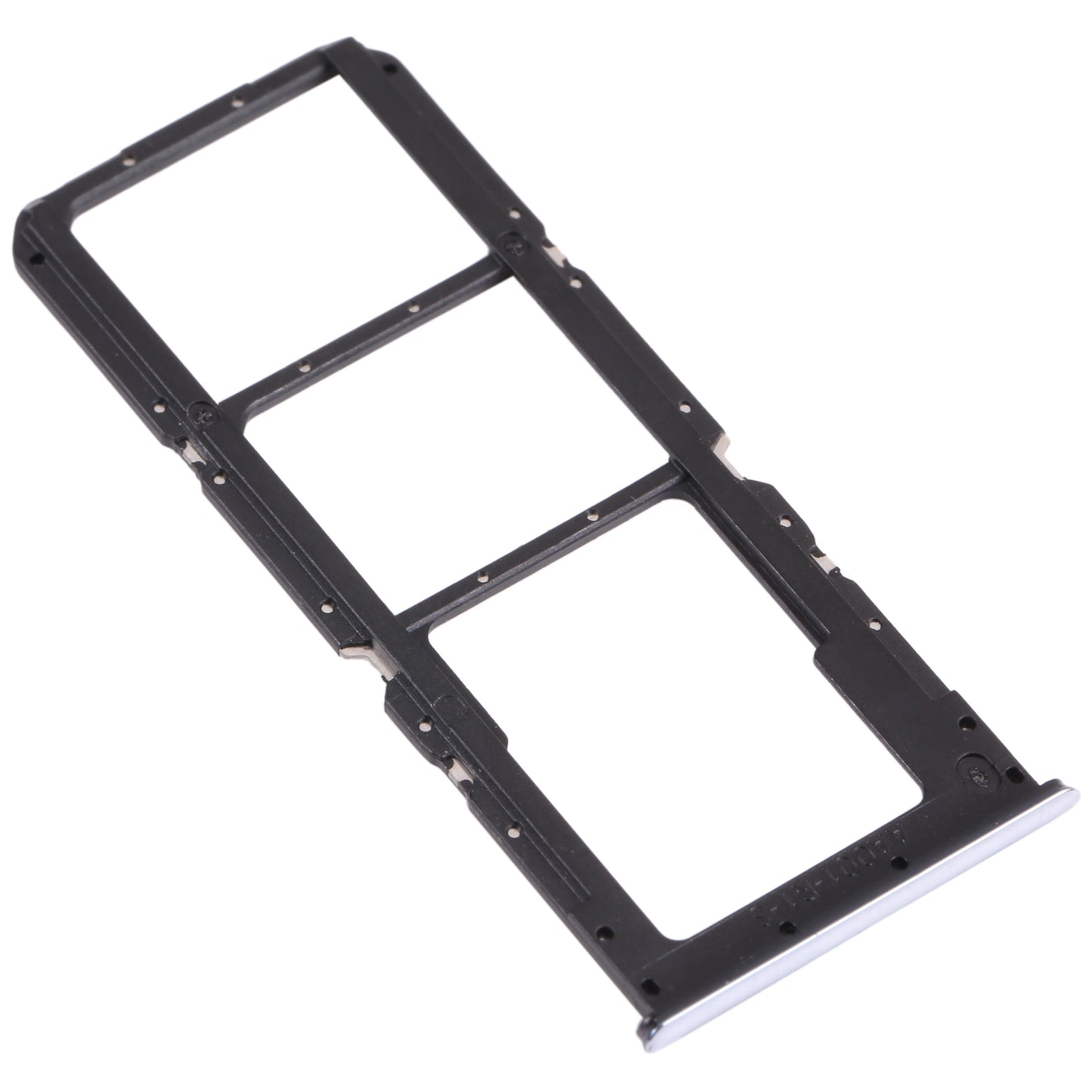 For OPPO A74 5G CPH2197 CPH2263  SIM Card Tray + SIM Card Tray + Micro SD Card Tray (Silver)