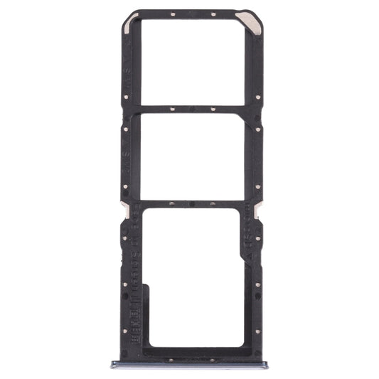 For OPPO A74 4G / F19 / F19s CPH2219  SIM Card Tray + SIM Card Tray + Micro SD Card Tray(Silver)