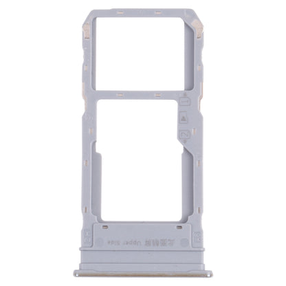 For vivo Y76s V2156A SIM Card Tray + SIM Card Tray / Micro SD Card Tray (Silver)