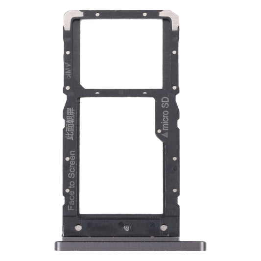For Lenovo Tab M10 Plus TB-X606F TB-X606X SIM Card Tray + Micro SD Card Tray (Black)