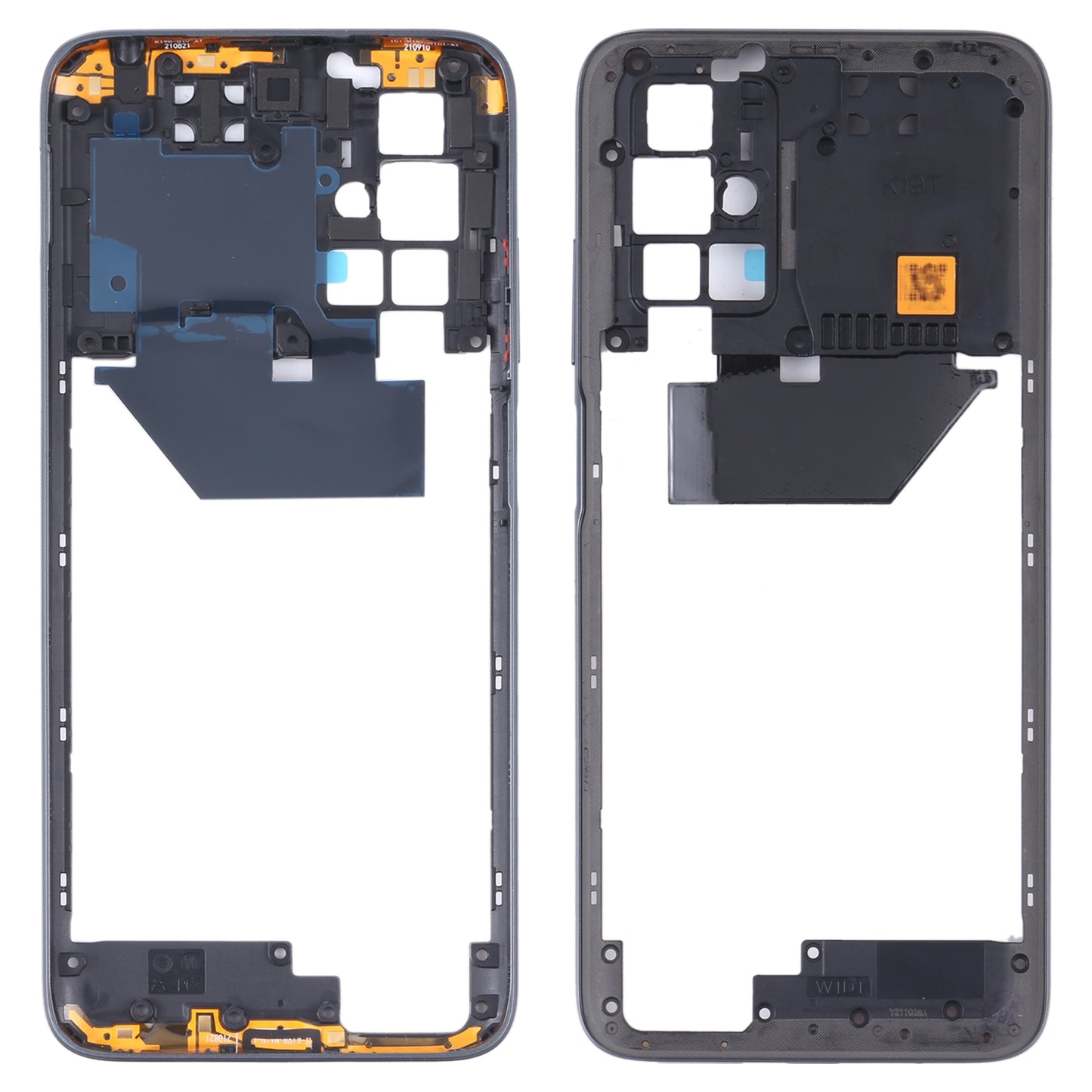 Middle Frame Bezel Plate for Xiaomi Redmi 10/Redmi 10 Prime/Redmi Note 11 4G/Redmi 10 2022(Grey)