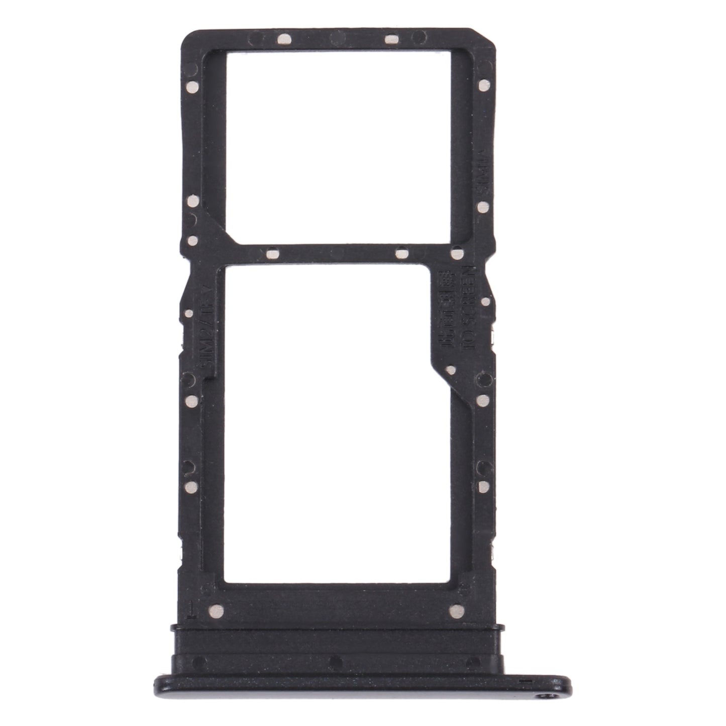 SIM Card Tray + SIM Card Tray / Micro SD Card Tray for Honor Play 30 Plus(Black)