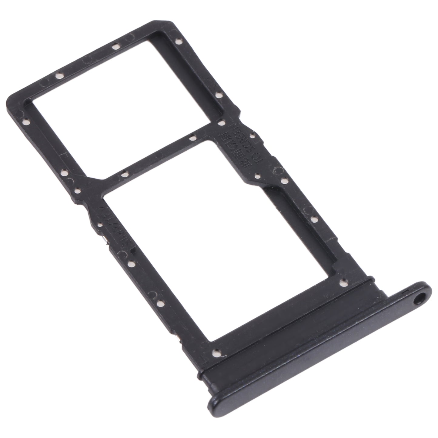 SIM Card Tray + SIM Card Tray / Micro SD Card Tray for Honor Play 30 Plus(Black)