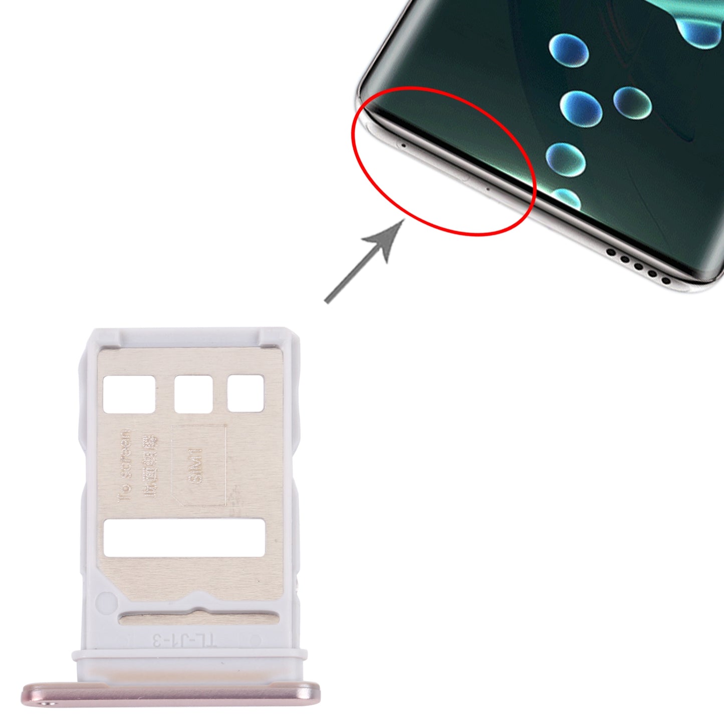 SIM Card Tray + SIM Card Tray for Honor 60 (Gold)