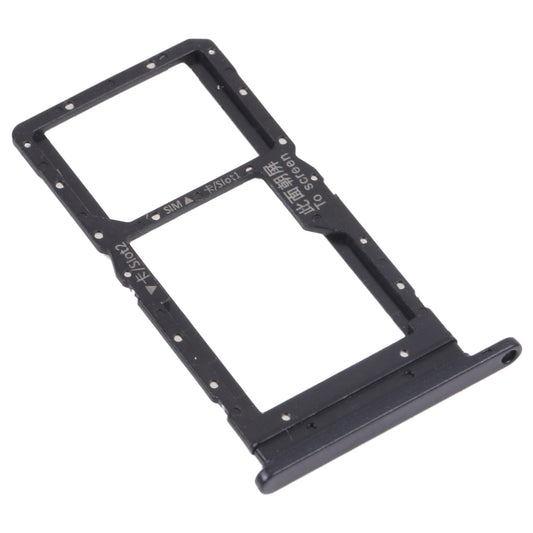 SIM Card Tray + SIM Card Tray / Micro SD Card Tray for Honor Play 20 (Black)