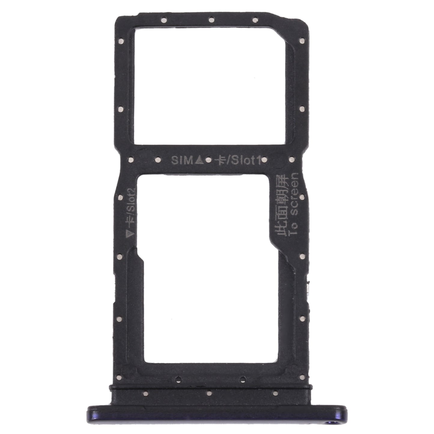 SIM Card Tray + SIM Card Tray / Micro SD Card Tray for Honor 9X (Purple)