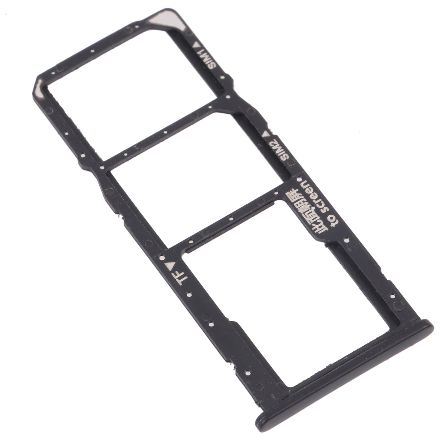 SIM Card Tray + SIM Card Tray + Micro SD Card Tray for Honor 7C (Black)