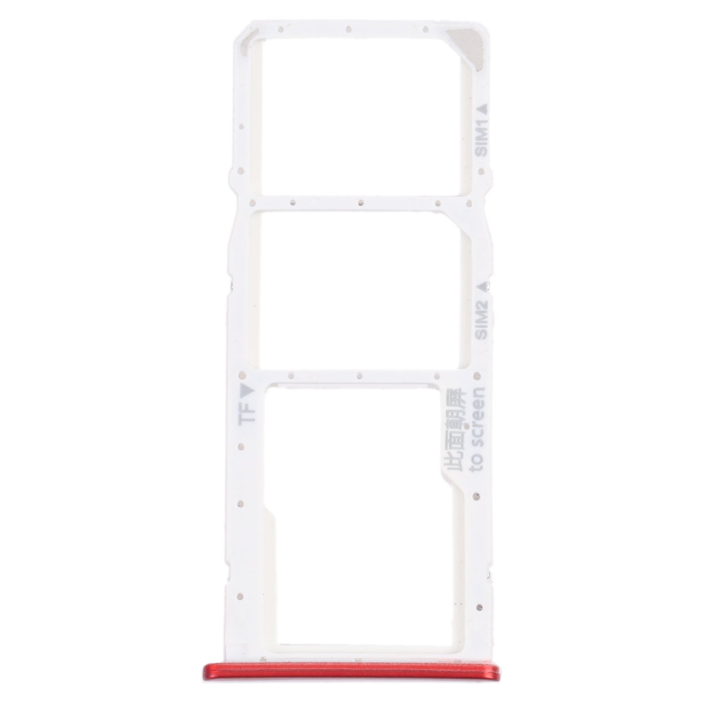 SIM Card Tray + SIM Card Tray + Micro SD Card Tray for Honor 7C (Red)