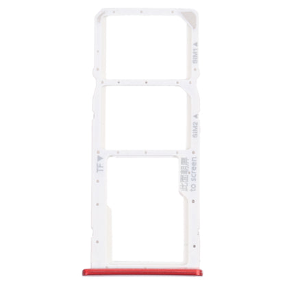 SIM Card Tray + SIM Card Tray + Micro SD Card Tray for Honor 7C (Red)