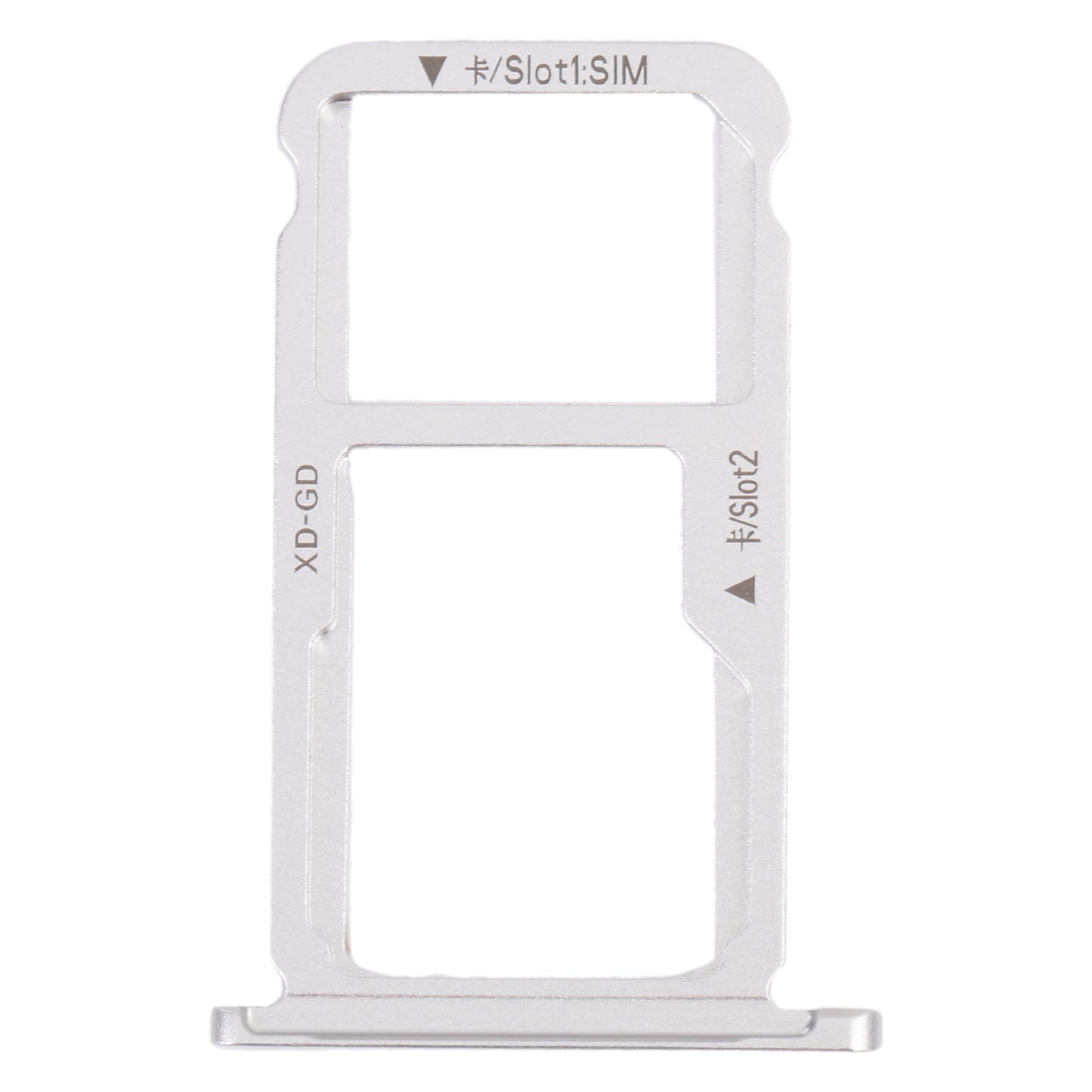 SIM Card Tray + SIM Card Tray / Micro SD Card Tray for Honor Mate 9 Lite (Silver)