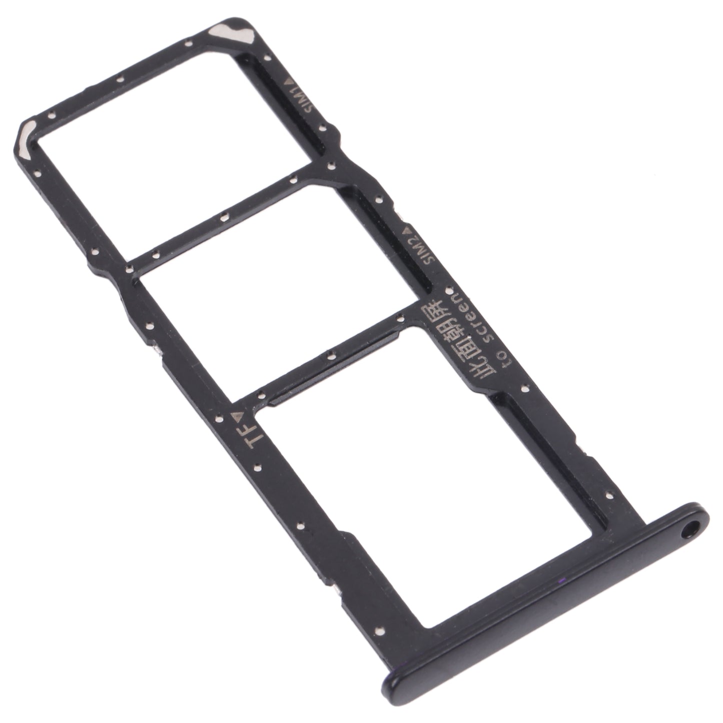 SIM Card Tray + SIM Card Tray / Micro SD Card Tray for Huawei Enjoy 20e (Black)