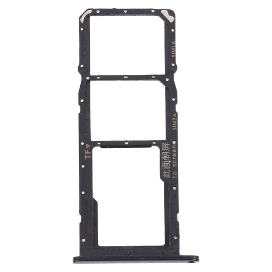 SIM Card Tray + SIM Card Tray / Micro SD Card Tray for Huawei Enjoy 20e (Black)