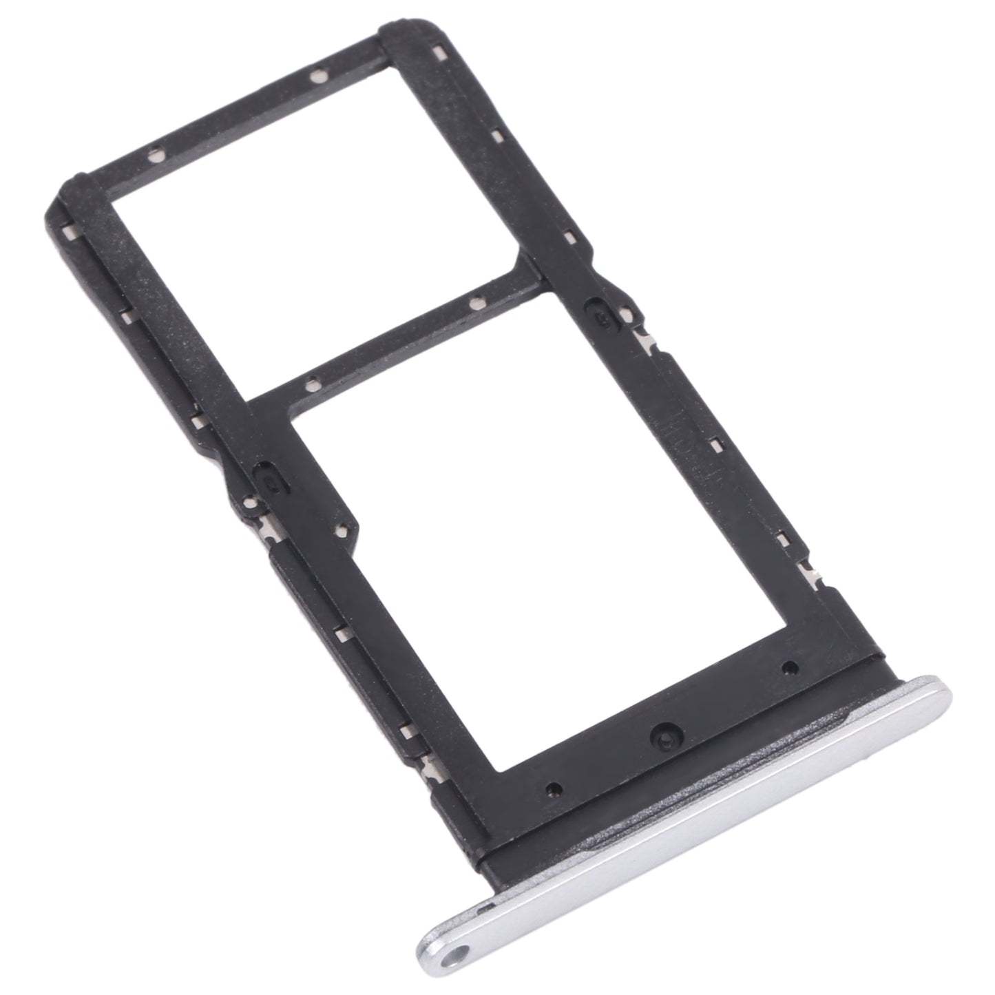 SIM Card Tray + SIM Card Tray / Micro SD Card Tray for Huawei Maimang 10 SE (Silver)