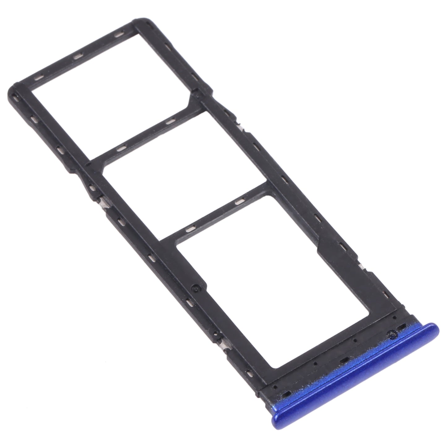 For Infinix S4 X626 SIM Card Tray + SIM Card Tray + Micro SD Card Tray (Blue)