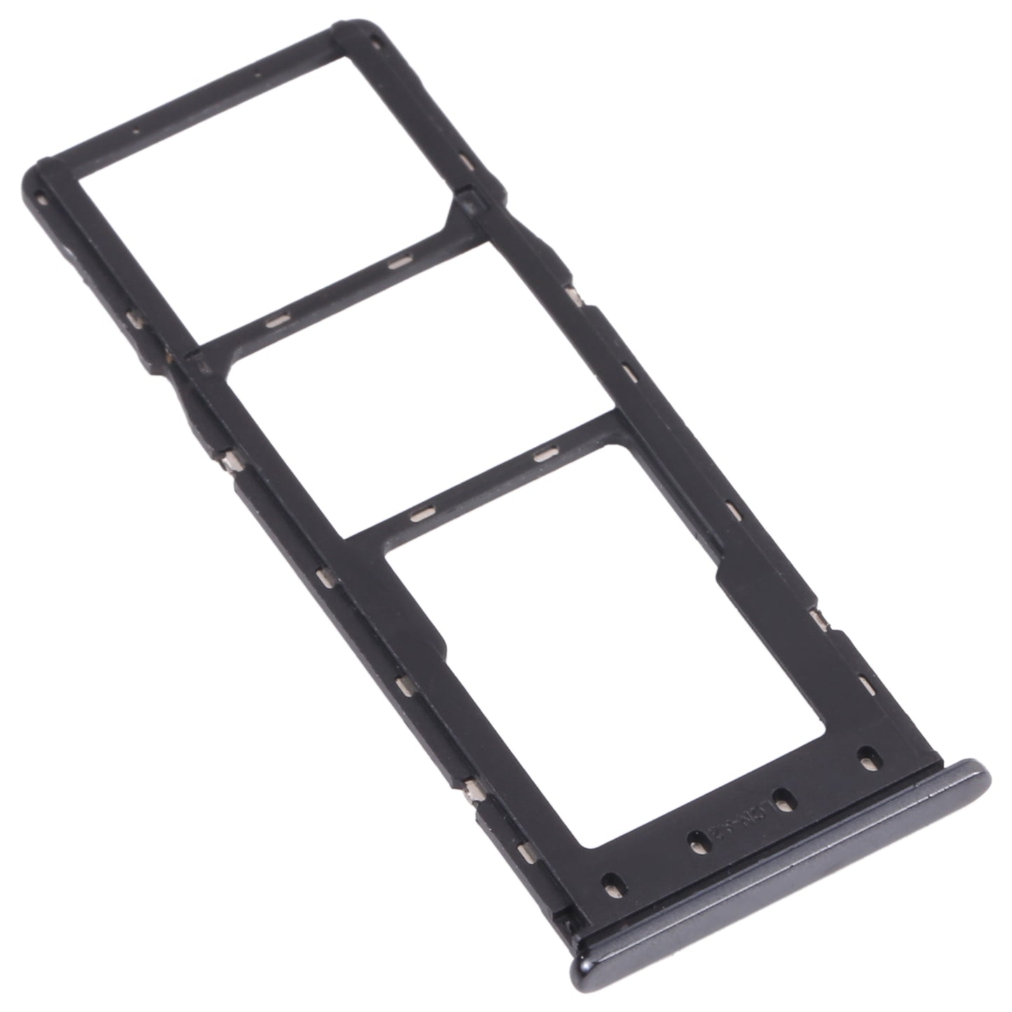 For Infinix S5 Lite X652B X652C SIM Card Tray + SIM Card Tray + Micro SD Card Tray (Black)