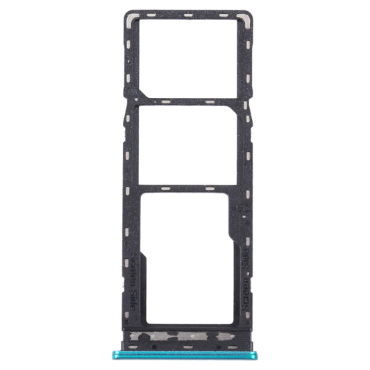For Infinix Note 7 X690B X690 SIM Card Tray + SIM Card Tray + Micro SD Card Tray (Green)