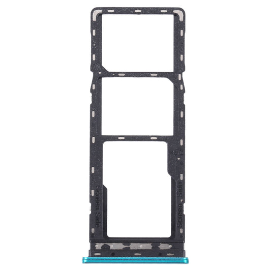 For Infinix Note 7 X690B X690 SIM Card Tray + SIM Card Tray + Micro SD Card Tray (Green)