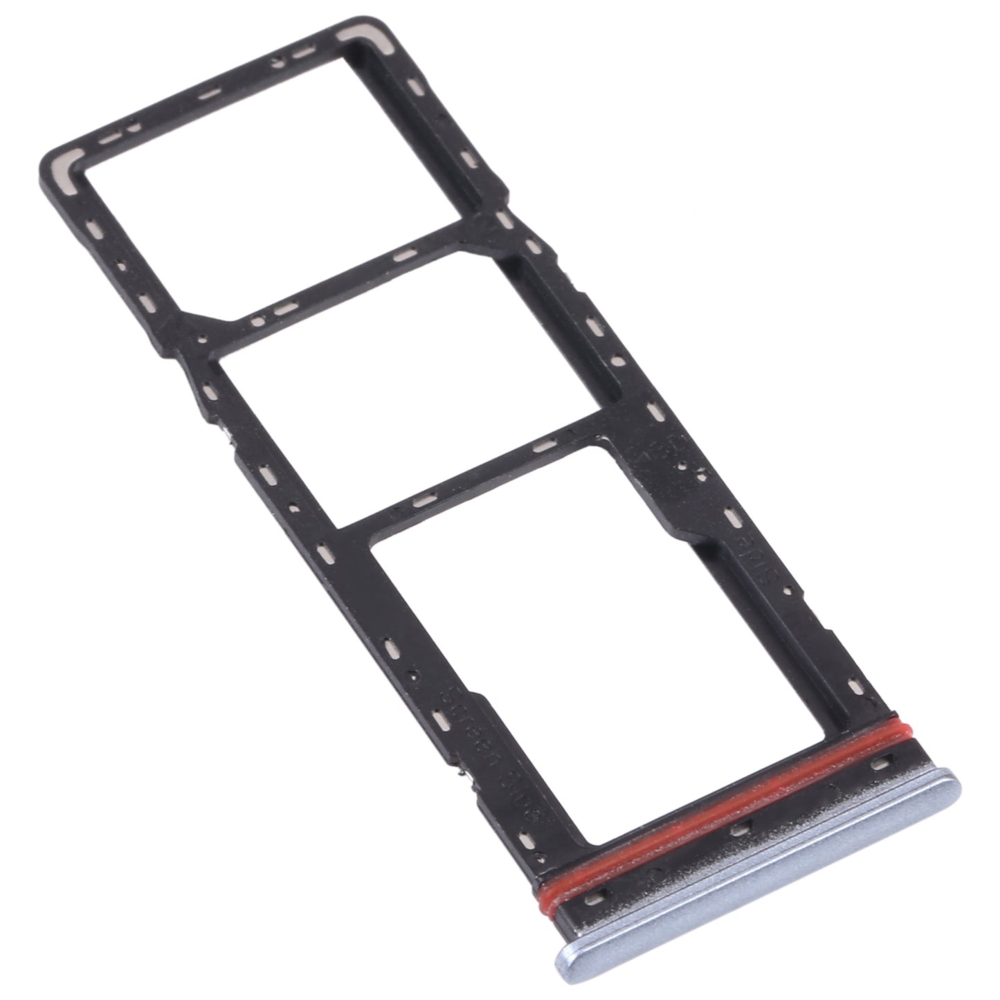 For Infinix Zero 8 X687 SIM Card Tray + SIM Card Tray + Micro SD Card Tray (Silver)