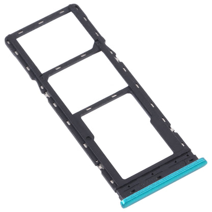 For Infinix Hot 10 Lite X657B SIM Card Tray + SIM Card Tray + Micro SD Card Tray (Green)